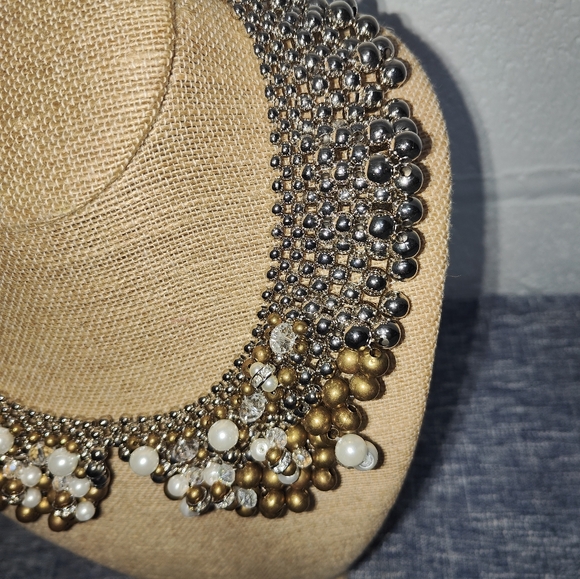 Anthropologie Pam Hiran Retired Multi Colors Beaded Collar Chocker Necklace - Picture 4 of 13